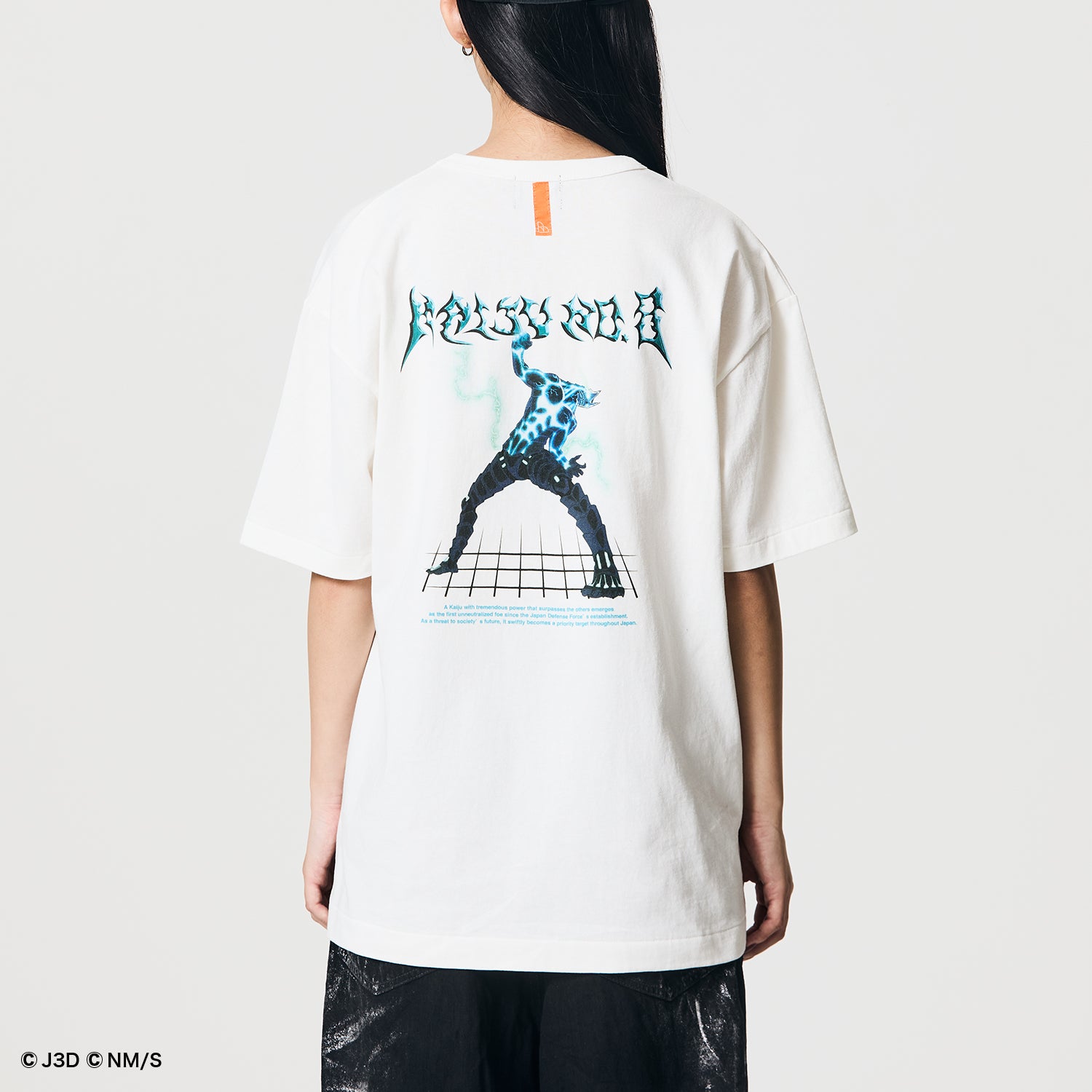 Nocturnal 怪獣8号 3DFont Basic Tee（White） – Nocturnal design